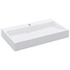 vidaXL Lavat&oacute;rio 80x46x11 cm mineral/m&aacute;rmore fundido branco