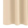 vidaXL Cortinas Blackout com Argolas 2 pcs Creme 140 x 140 cm