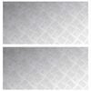 vidaXL Degrau Retangular 2 pcs Prateado 80 x 40 cm Alum&iacute;nio