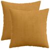 vidaXL Capa almofada 2 pcs HEERLEN Amarelo 30 x 30 cm cord&atilde;o