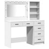 vidaXL Mesa de vestir 2 pcs Branco 78.5 x 41 x 135 cm