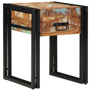 vidaXL Mesa de apoio 40 x 40 x 50 cm Madeira Refor&ccedil;ada S&oacute;lida