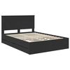vidaXL Estrutura da Cama Preto 140 x 190 cm Madeira de Engenharia
