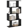vidaXL Gabinete de Livros Carvalho Preto 70 x 24 x 129 cm