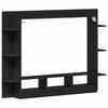 vidaXL Gabinete para TV Carvalho preto 152 x 22 x 113 cm