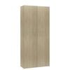 vidaXL Arm&aacute;rio p/ sapatos derivados de madeira carvalho sonoma