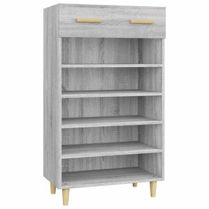 vidaXL Sapateira 60x35x105 cm derivados de madeira cinzento sonoma
