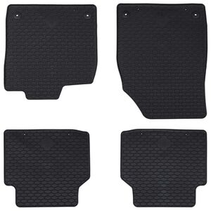 vidaXL Tapete de carro 4 pcs Preto Borracha