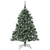 vidaXL &Aacute;rvore de Natal Artificial Verde 150 cm PVC, Pl&aacute;stico e A&ccedil;o