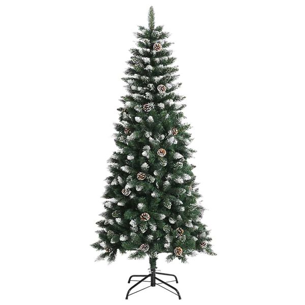 vidaXL &Aacute;rvore de Natal Artificial Verde 150 cm PVC, Pl&aacute;stico e A&ccedil;o