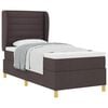 vidaXL Cama Box Springs com Colch&atilde;o Cinza Escuro 90x190 cm 90 x 200 cm