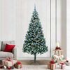 vidaXL &Aacute;rvore de Natal Artificial Verde 210 cm PVC, A&ccedil;o e Pl&aacute;stico