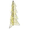 vidaXL &Aacute;rvore de Natal 100 LED Branco quente 120 cm Vime