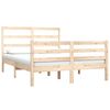 vidaXL Estrutura de cama pequena casal 120x190 cm pinho maciço