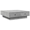 vidaXL Mesa de centro 90x90x28 cm contraplacado cinzento cimento