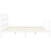 vidaXL Estrutura cama Super King Size c/ cabeceira madeira branco