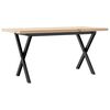 vidaXL Mesa de centro estrutura em X 90x40x45,5 cm pinho/a&ccedil;o