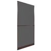 vidaXL Tela de Insetos com Dobradi&ccedil;a Marrom e Preto 100 x 215 cm