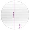 vidaXL Grelha para churrasco redonda &Oslash;50 cm a&ccedil;o inoxid&aacute;vel 304