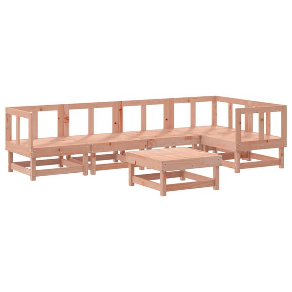 vidaXL 6 pcs conjunto lounge de jardim madeira de douglas maci&ccedil;a