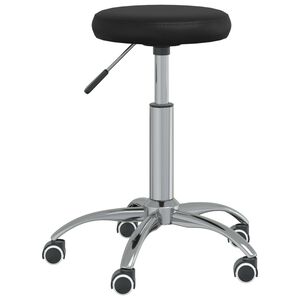 vidaXL Cadeira de jantar couro artificial preto