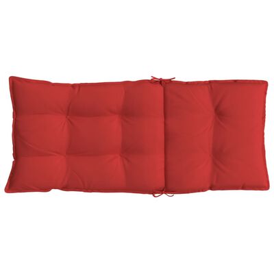 vidaXL Almofadões p/ cadeira encosto alto 6 pcs tecido oxford vermelho