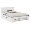 vidaXL Estrutura da Cama Branco 140 x 200 cm Derivados de Madeira