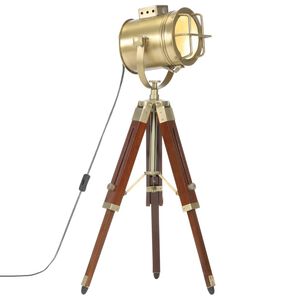 vidaXL Candeeiro de ch&atilde;o trip&eacute; 69 cm madeira mangueira maci&ccedil;a