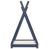 vidaXL Estrutura de cama para crian&ccedil;as 80x160 cm pinho maci&ccedil;o cinza