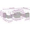 vidaXL 9 pcs conjunto de sof&aacute;s p/ jardim com almofad&otilde;es vime PE bege