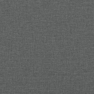 vidaXL Sofá-cama em forma de L 275x140x70 cm tecido cinzento-escuro