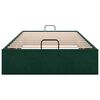 vidaXL Ottoman Bed Frame Sem Colch&atilde;o Verde Escuro 90x200 cm Veludo