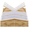 vidaXL Estufas 2 pcs 200x50x35 cm madeira de pinho impregnada