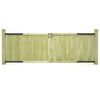 vidaXL Port&otilde;es de jardim 2 pcs 300x100 cm pinho impregnado