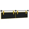 vidaXL Cabeceira Suspensa Amarelo 210 x 55 x 7 cm Veludo