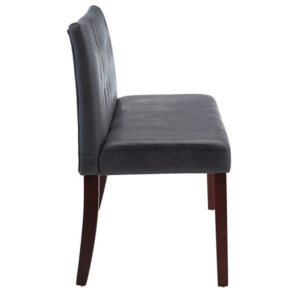 vidaXL Banco 148,5 cm camur&ccedil;a artificial cinzento