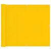 vidaXL Tela de Varanda Amarelo 100 x 300 cm Tecido Oxford
