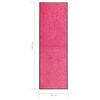 vidaXL Tapete de porta lavável 60x180 cm rosa