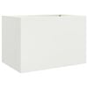 vidaXL Vaso/floreira 62x47x46 cm a&ccedil;o branco