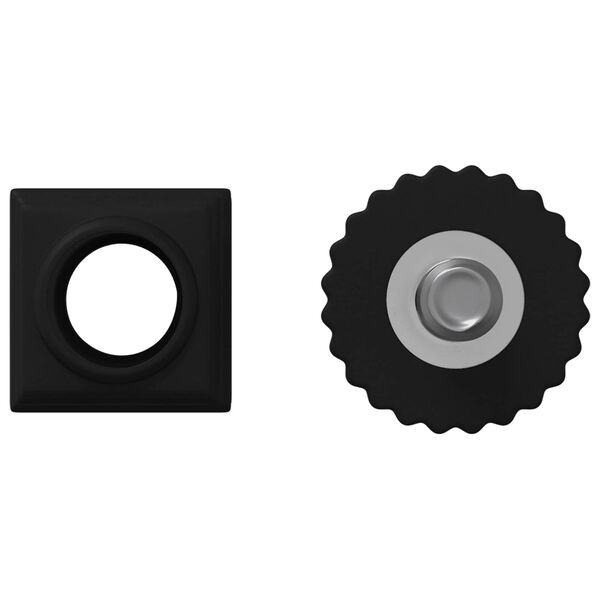 vidaXL Cal&ccedil;os para M&oacute;veis Ajust&aacute;vel 12 pcs Preto M6 PP