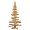 vidaXL &Aacute;rvores de Natal Castanho 150 cm Madeira de pinho maci&ccedil;a