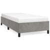 vidaXL Estrutura de cama sem colch&atilde;o 100x200 cm veludo cinzento-claro