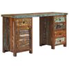 vidaXL Secret&aacute;ria pedestal madeira recuperada maci&ccedil;a 140x50x77cm