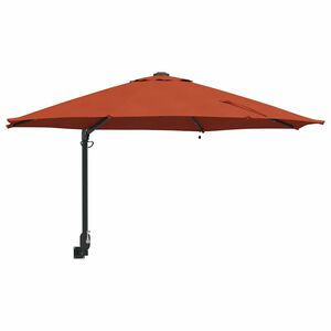 vidaXL Guarda-sol de Jardim Manual Terracota 248 x 248 x 148 cm