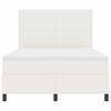 vidaXL Cama Box Manual Creme e Branco 203 x 144 x 128 cm