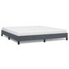vidaXL Estrutura de cama sem colch&atilde;o, veludo cinza escuro tamanho California King