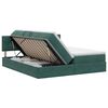 vidaXL Cama com Armazenamento com cabeceira 2 unid. Verde-Escuro