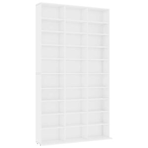 vidaXL Arm&aacute;rio para CD 102x23x177,5 cm derivados de madeira branco