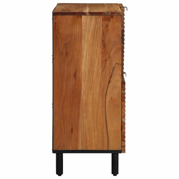 vidaXL Buffet Natural 80 x 33,5 x 75 cm Madeira S&oacute;lida de Ac&aacute;cia