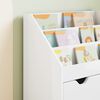 vidaXL Estante Infantil com gaveta Branco Brilhante 60 x 29,5 x 69 cm